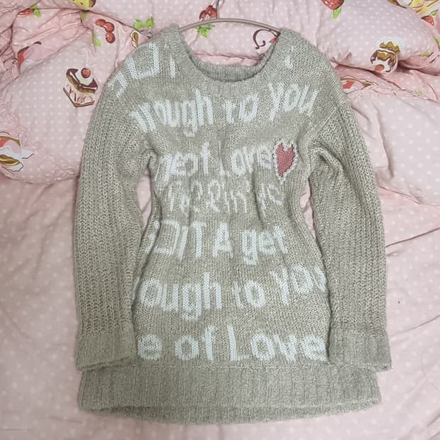 리즈리사 레터링 하트 큐빅 리본니트 라떼갸루 히메갸루 핀터레스트 엑시즈팜