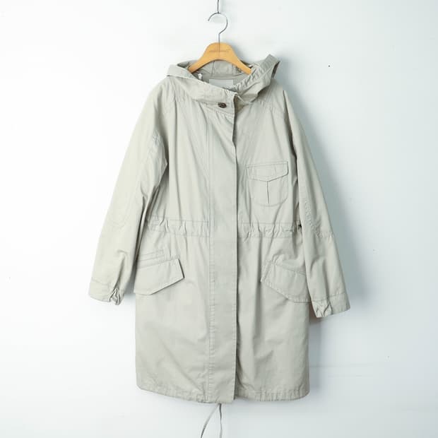 55/마쥬 코튼 야상 후드 코트