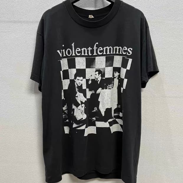 빈티지 80s Violent Femmes 티셔츠