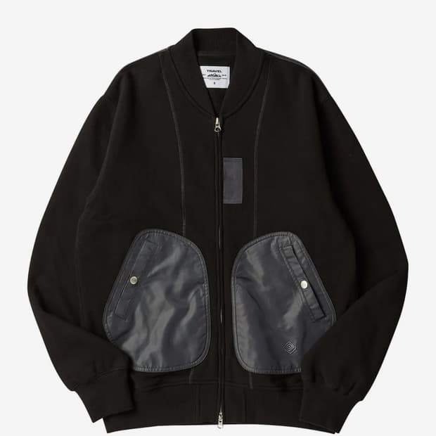 트래블 블랙 코튼 자켓