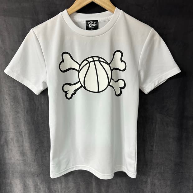 허브 바스켓볼 Hub Basketball 스컬 농구공 기능성 반팔 티셔츠