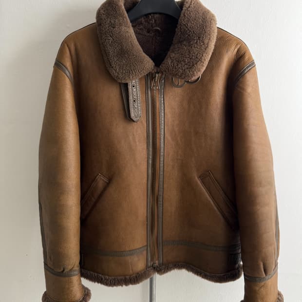 Vintage Sheepskin B-3 Leather Jacket