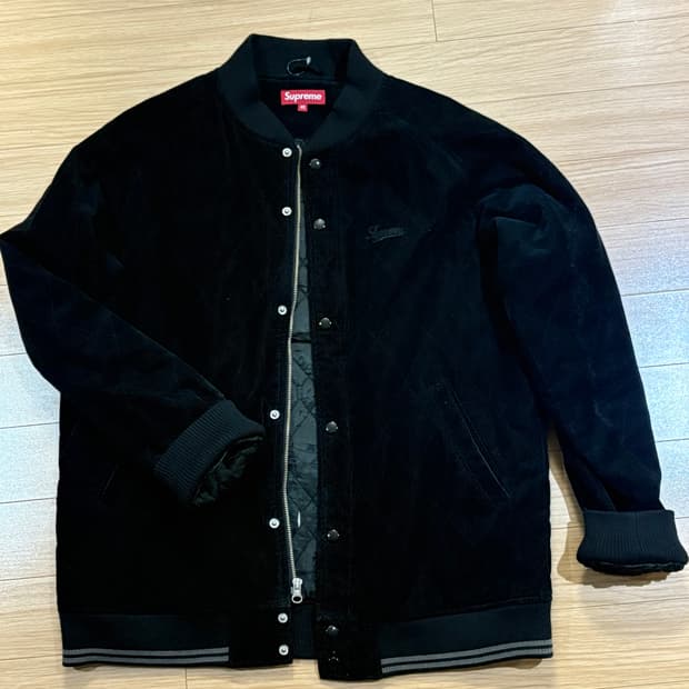 슈프림 코듀로이 바시티 자켓