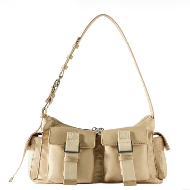 ZARA 자라 포켓 숄더 베이지