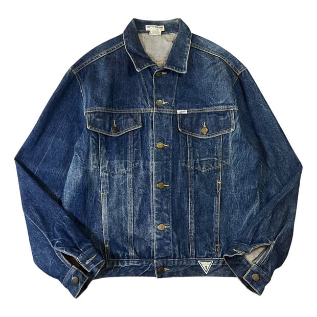 80’s USA 게스 올드스쿨 워시드 데님 자켓