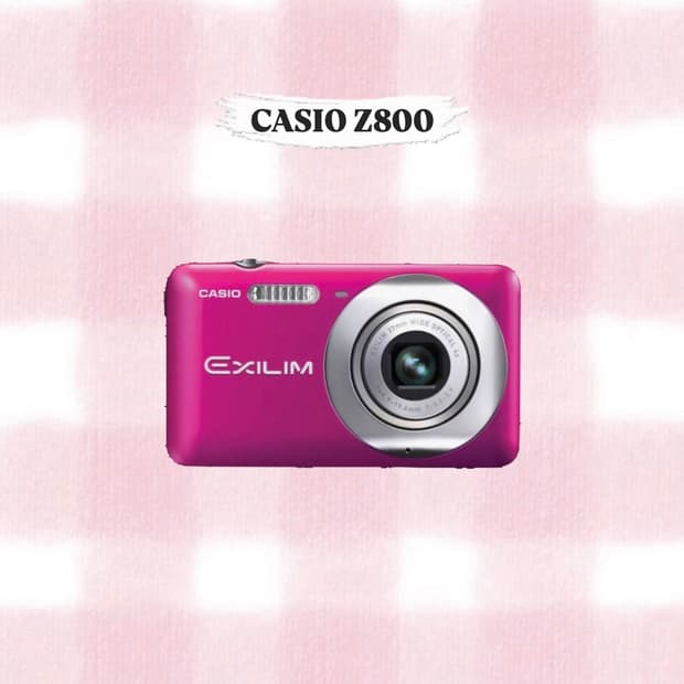 카시오 엑슬림 Z800 체리핑크 빈티지디카