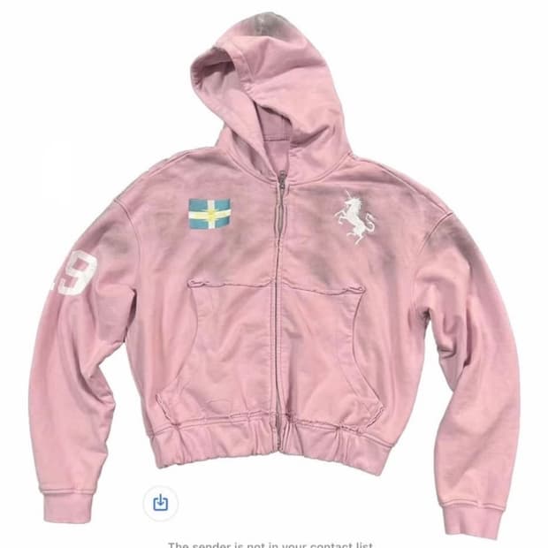 Playboi Carti Dust Wash Pink Zip Hoddie