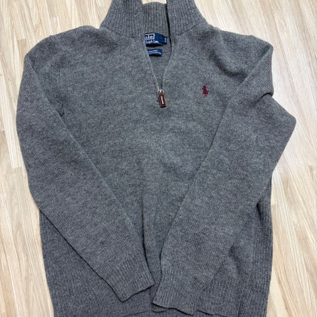 폴로랄프로렌 반집업 니트