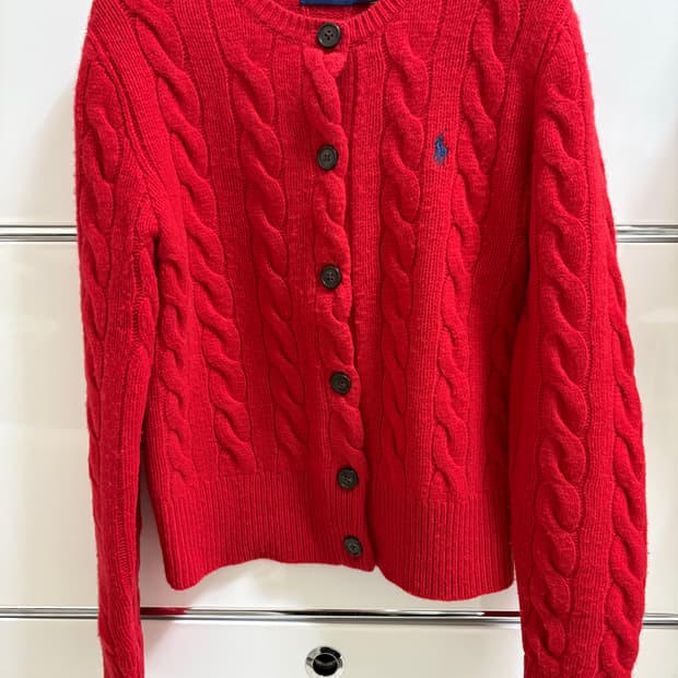 폴로랄프로렌 울 캐시미어 가디건 s 판매해요