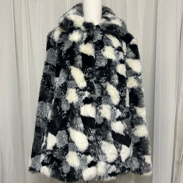 서울 컬력션 체커보드 퍼자켓