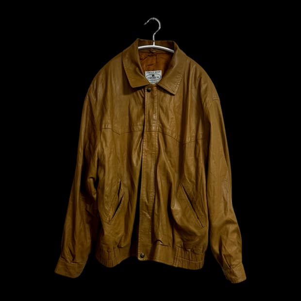 VTG 이태리 레더 봄버 자켓