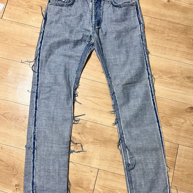 메종 마르지엘라 h&m 리버스 진 데님 팬츠