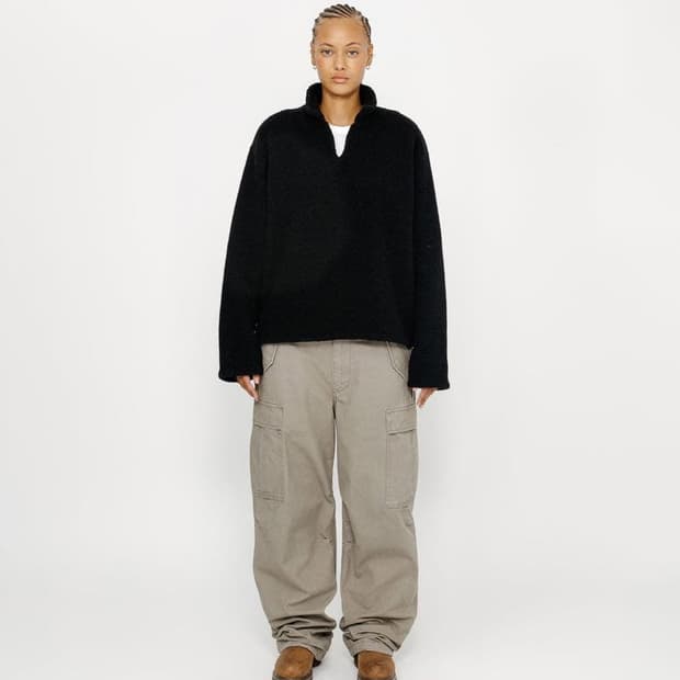 (M)  스투시 울블렌드 쉐르파 풀오버