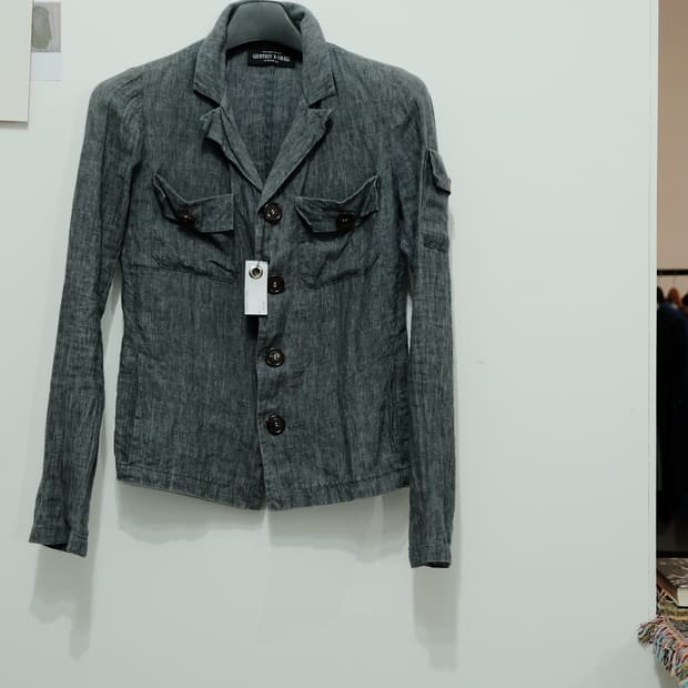 Geoffrey B Small linen shirt jacket