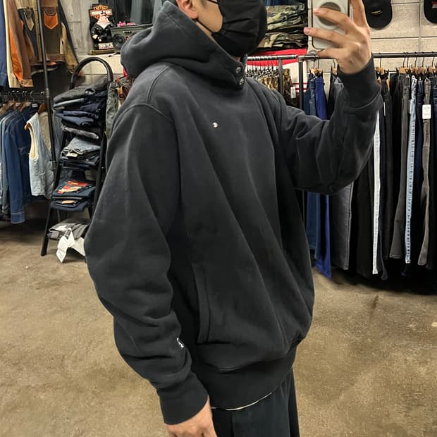 챔피온 리버스위브 스냅 후디 (XL)