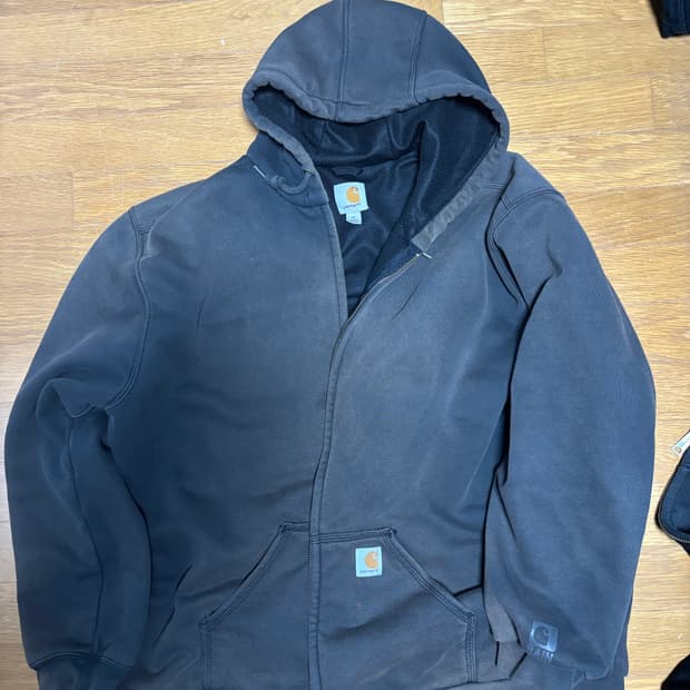 칼하트 썬 페이드 써멀 후드집업 블랙xl