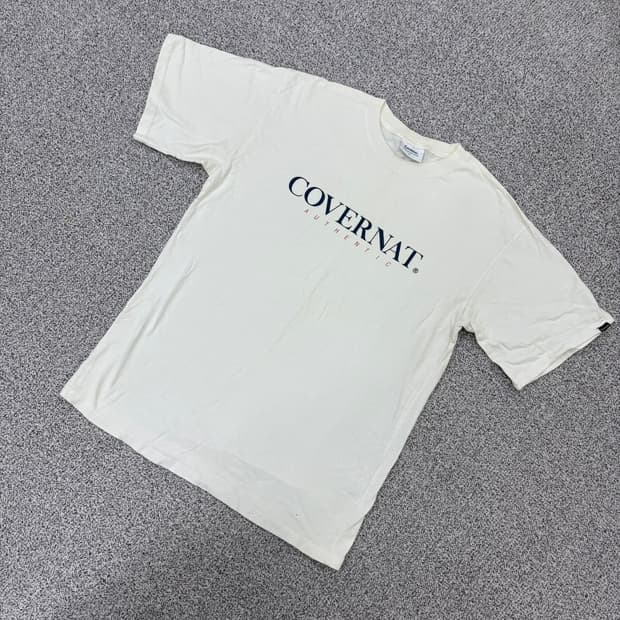 L 커버낫 레터링 반팔 티셔츠 0414J