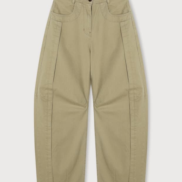 ETHOS CURVED DENIM PANTS, M Size
