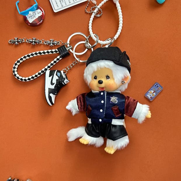 (13)정품몬치치🖤스트릿볼캡 커스텀키링