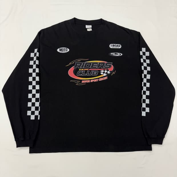 아웃스탠딩 레이싱 라이더 롱슬리브 긴팔티 