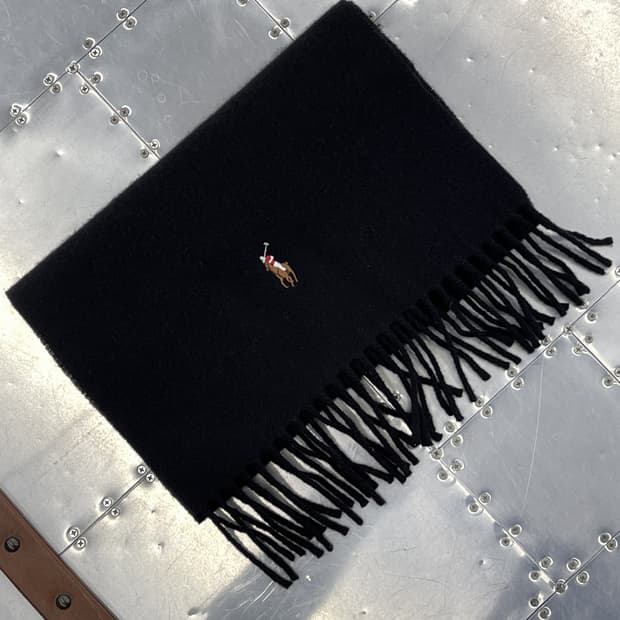 폴로랄프로렌 멀티포니 울 스카프