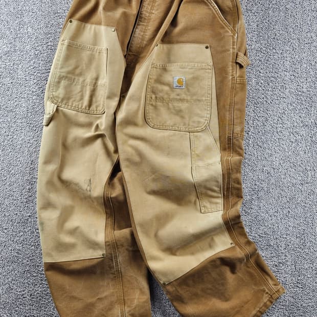 칼하트 밴딩 리워크 커스텀 더블니카펜터 워크 팬츠(46X30)/10851