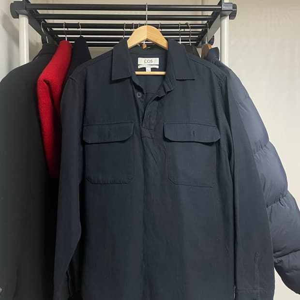 cos코스 하프플래킷 셔츠(L)