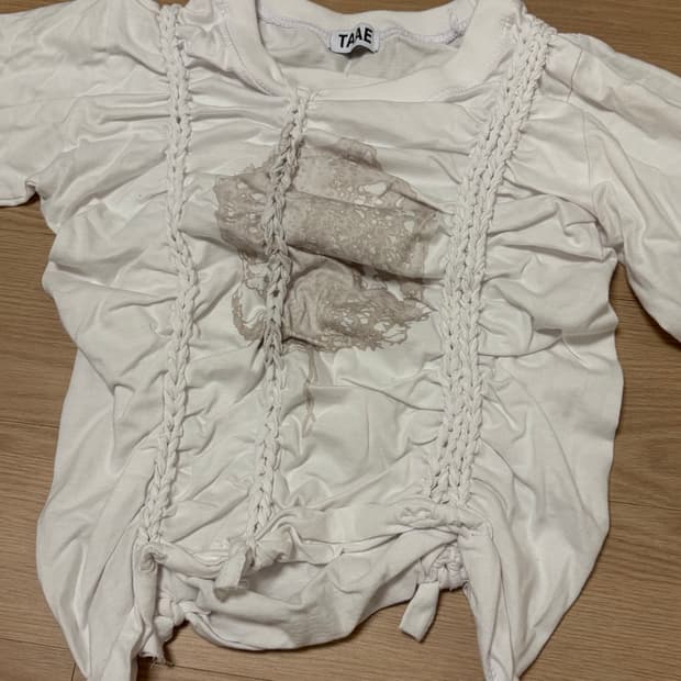 Taae 셔링 긴팔티셔츠