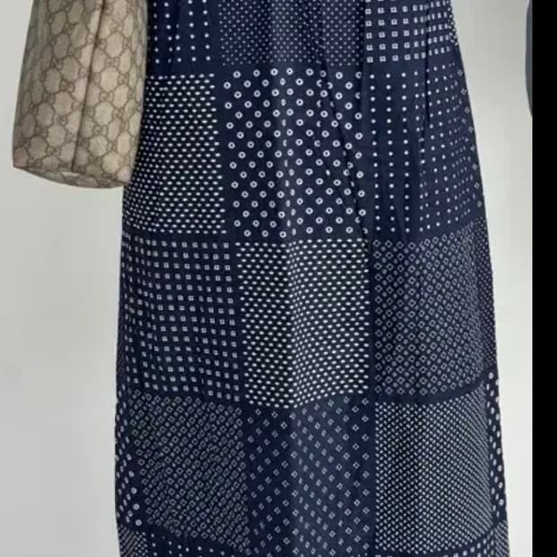Tommy Hilfiger 패치워크 롱 원피스 정품
