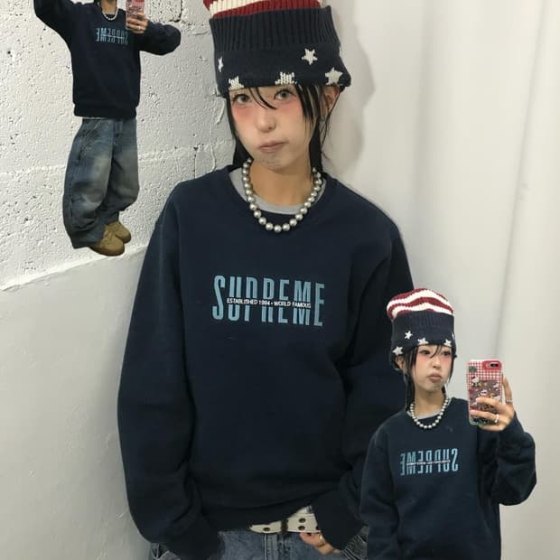 Supreme World Famous Crewneck - 18Fw