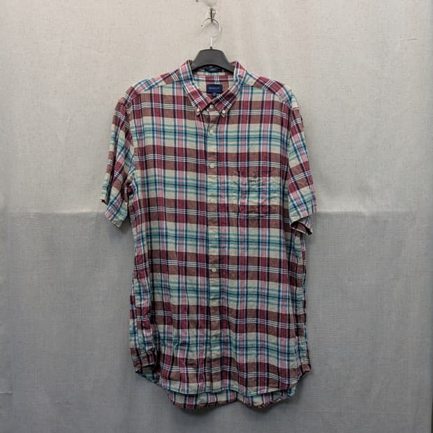 GANT 간트 체크 반팔 셔츠