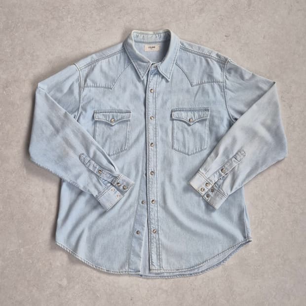 CELINE Western Denim Shirt