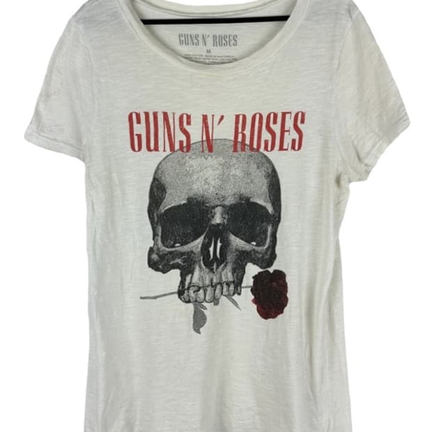 [M] GUNS N' ROSES 건즈앤로지스 스컬 반팔티