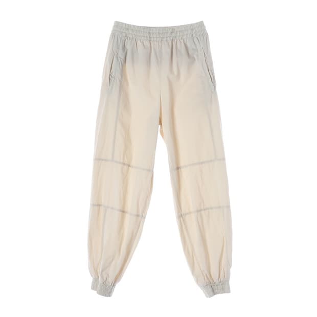 라코스테 크림 아이보리 밴딩 조거 팬츠