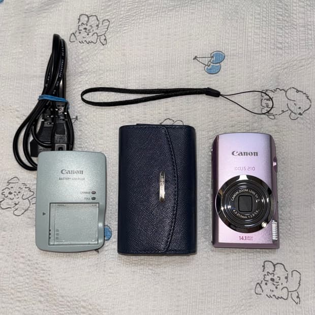 캐논 ixus 210 익서스 210 디지털 카메라 빈티지 디카 핑크