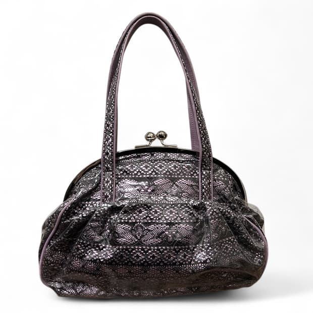 안나수이 퍼플 핸드백