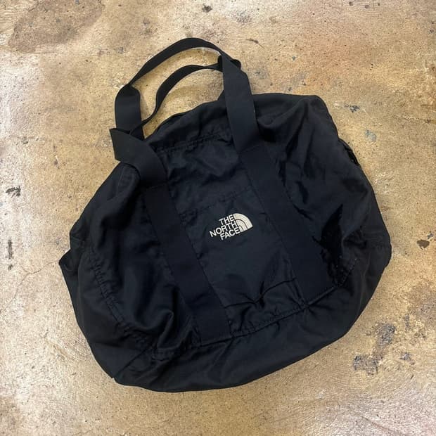 노스페이스 블랙 나일론 크로스백 보스턴백 