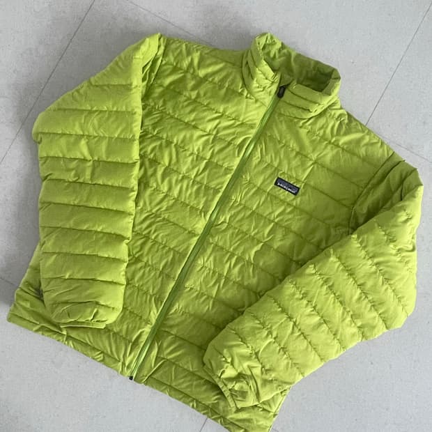 [M] 파타고니아 빈티지 패커블 다운 스웨터 형광