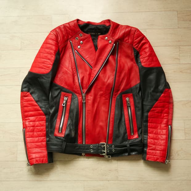 발망 & h&m 레더 라이더 자켓