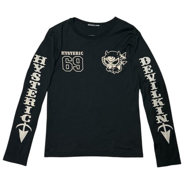 히스테릭 글래머 아카이브 데빌퀸 롱슬리브 티셔츠