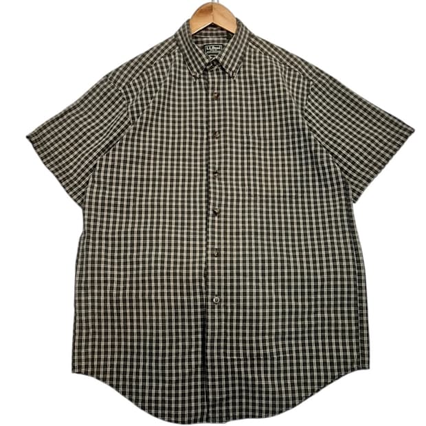 L.L.Bean 체크 반팔 셔츠