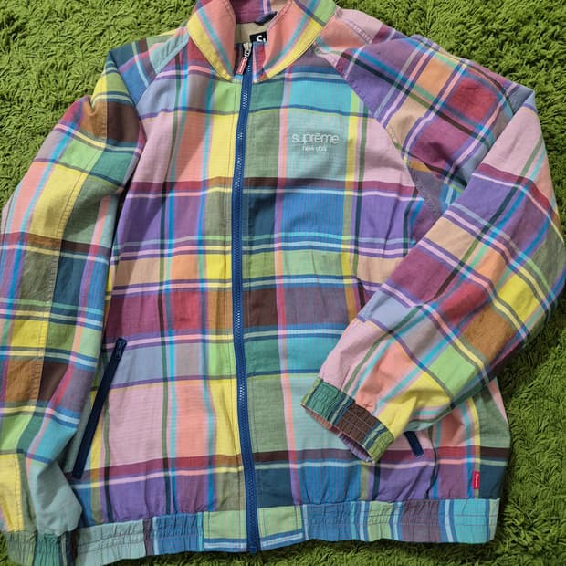 supreme 마드라스자켓 멀티컬러 L
