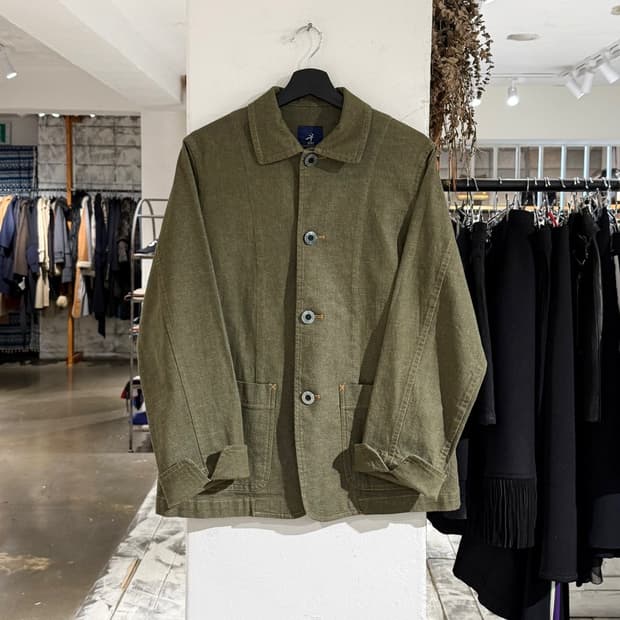 하이 스포팅 기어 올리브 코튼 워크 자켓