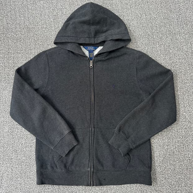 폴로 랄프로렌 후드 집업 차콜