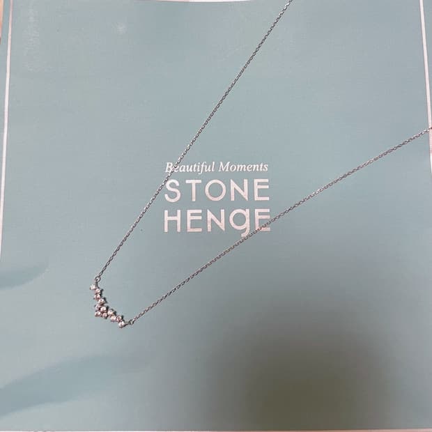 스톤헨지 큐빅 실버925 순은 목걸이 네크리스 눈꽃송이