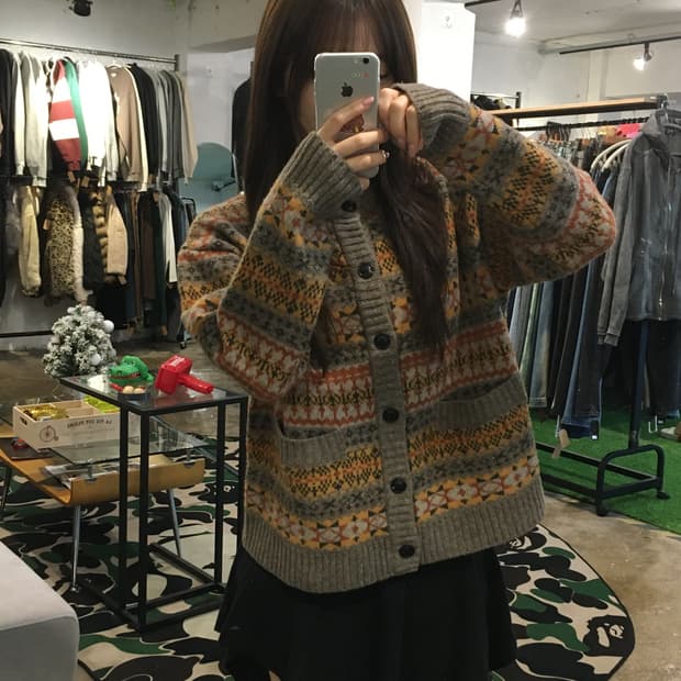 어나더 오피스 페어아일  가디건