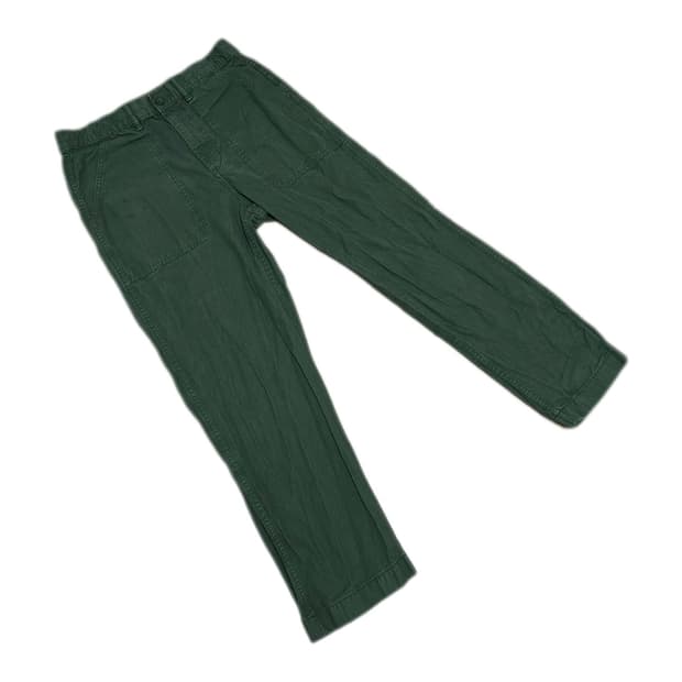 유니클로 올리브 그린 퍼티그 팬츠