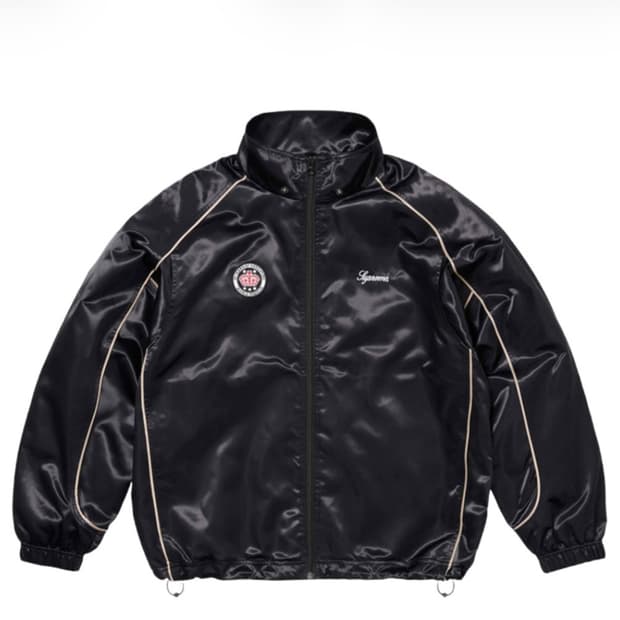 24ss 슈프림 사틴 후드 트랙 자켓