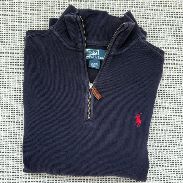 POLO half zip-up