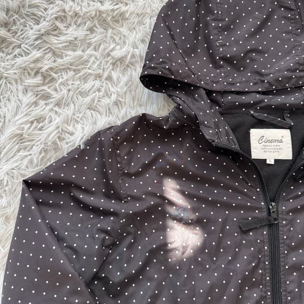 CINEMA 일본빈티지 땡땡이 바람막이 빈티지바람막이 나일론 L 44